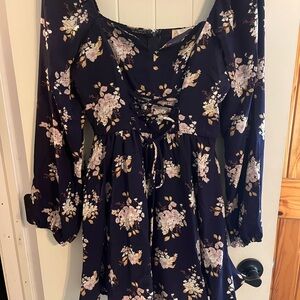 Altar'd State Navy Floral Dress